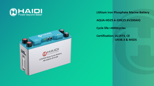 HAIDI Lithium Iron Phosphate Marine Battery 25V